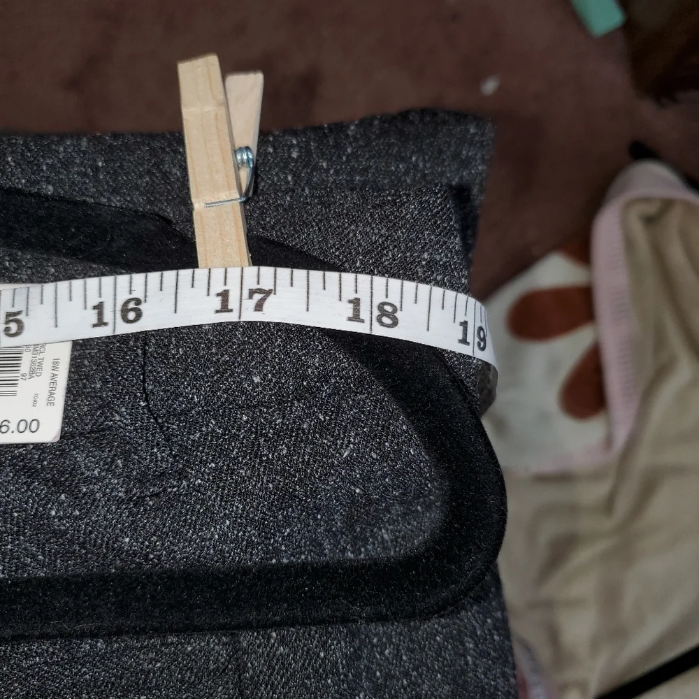 212 Collection Charcoal Tweed Dress Pants Size 18W - Picture 14 of 16